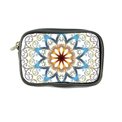 Prismatic Flower Floral Star Gold Green Purple Orange Coin Purse