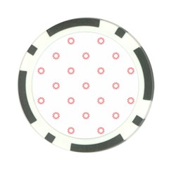 Scrapbook Paper Flower Poker Chip Card Guard (10 Pack)