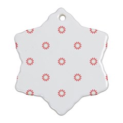 Scrapbook Paper Flower Snowflake Ornament (two Sides) by Alisyart