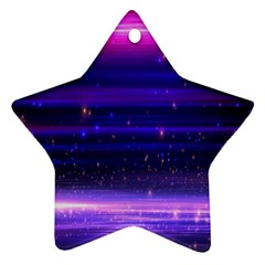 Space Planet Pink Blue Purple Star Ornament (two Sides) by Alisyart