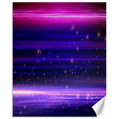 Space Planet Pink Blue Purple Canvas 16  X 20  