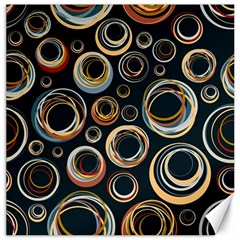 Seamless Cubes Texture Circle Black Orange Red Color Rainbow Canvas 20  X 20  