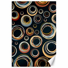 Seamless Cubes Texture Circle Black Orange Red Color Rainbow Canvas 20  X 30   by Alisyart