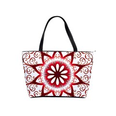 Prismatic Flower Floral Star Gold Red Orange Shoulder Handbags