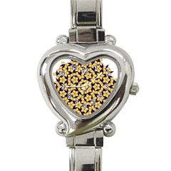 Star Orange Blue Heart Italian Charm Watch by Alisyart