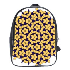 Star Orange Blue School Bags(large)  by Alisyart