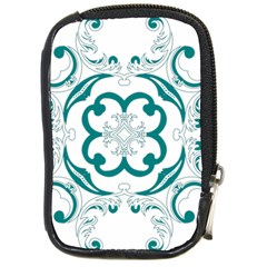 Vintage Floral Star Flower Blue Compact Camera Cases