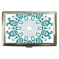 Vintage Floral Star Blue Green Cigarette Money Cases