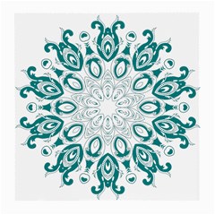 Vintage Floral Star Blue Green Medium Glasses Cloth (2-side) by Alisyart