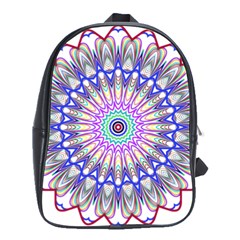 Prismatic Line Star Flower Rainbow School Bags(large)  by Alisyart