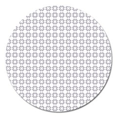 Violence Head On King Purple White Flower Magnet 5  (round)