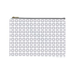 Violence Head On King Purple White Flower Cosmetic Bag (large) 