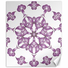 Frame Flower Star Purple Canvas 20  X 24  