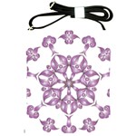 Frame Flower Star Purple Shoulder Sling Bags Front