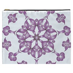 Frame Flower Star Purple Cosmetic Bag (xxxl)  by Alisyart