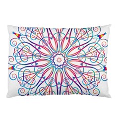 Frame Star Rainbow Love Heart Gold Purple Blue Pillow Case (two Sides) by Alisyart