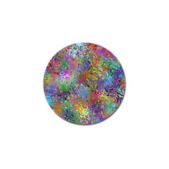 Glass Rainbow Color Golf Ball Marker by Alisyart