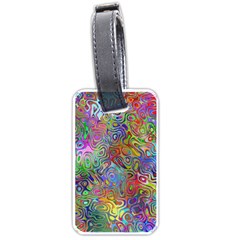 Glass Rainbow Color Luggage Tags (one Side)  by Alisyart