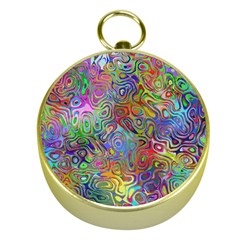 Glass Rainbow Color Gold Compasses by Alisyart