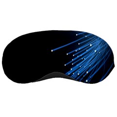 Abstract Light Rays Stripes Lines Black Blue Sleeping Masks