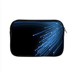 Abstract Light Rays Stripes Lines Black Blue Apple Macbook Pro 15  Zipper Case by Alisyart
