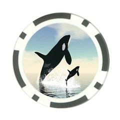 Whale Mum Baby Jump Poker Chip Card Guard (10 Pack)