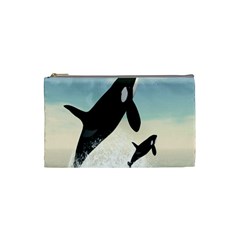 Whale Mum Baby Jump Cosmetic Bag (small) 