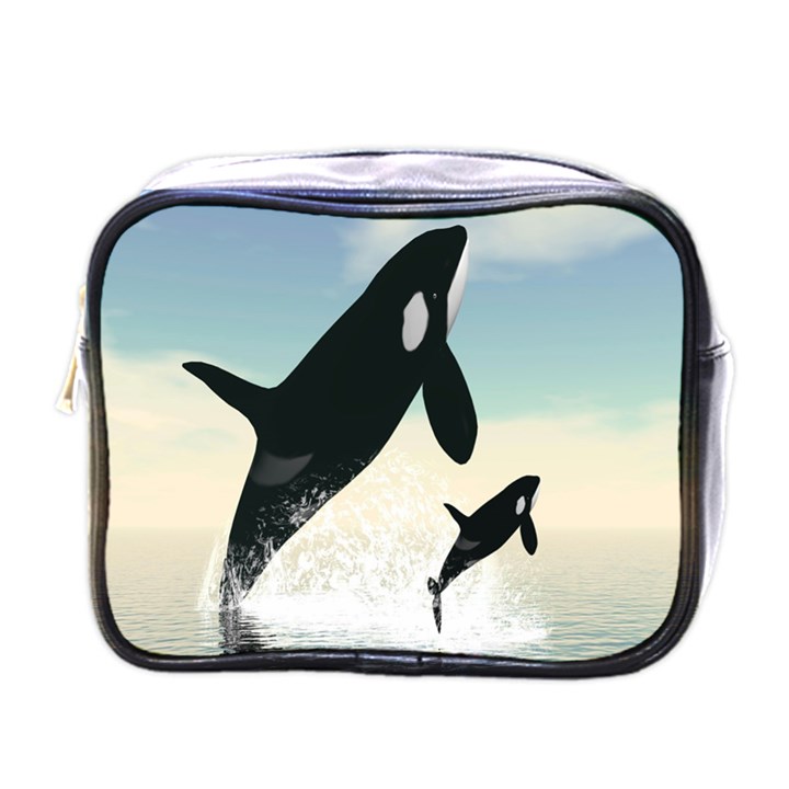 Whale Mum Baby Jump Mini Toiletries Bags