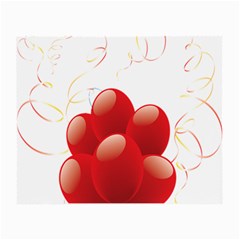 Balloon Partty Red Small Glasses Cloth (2-side)