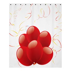 Balloon Partty Red Shower Curtain 60  X 72  (medium) 