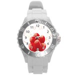 Balloon Partty Red Round Plastic Sport Watch (L) Front