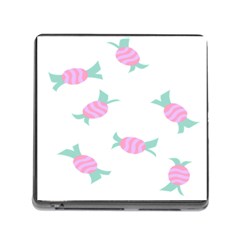 Candy Pink Blue Sweet Memory Card Reader (square)