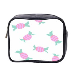 Candy Pink Blue Sweet Mini Toiletries Bag 2-side