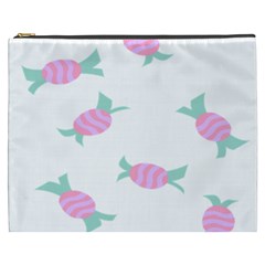 Candy Pink Blue Sweet Cosmetic Bag (xxxl) 