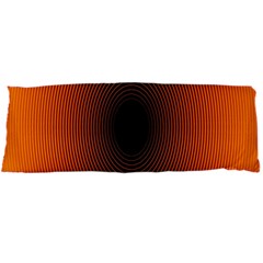 Abstract Circle Hole Black Orange Line Body Pillow Case Dakimakura (two Sides)