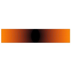 Abstract Circle Hole Black Orange Line Flano Scarf (small)