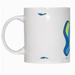 Candy Yellow Blue White Mugs