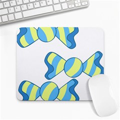 Candy Yellow Blue Large Mousepads