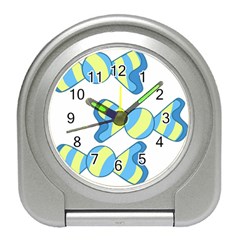 Candy Yellow Blue Travel Alarm Clocks