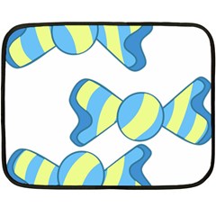 Candy Yellow Blue Fleece Blanket (Mini)