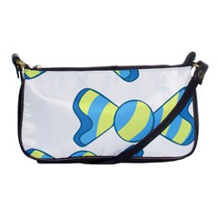 Candy Yellow Blue Shoulder Clutch Bags by Alisyart