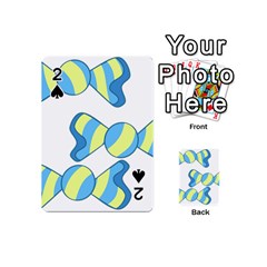 Candy Yellow Blue Playing Cards 54 (mini)  by Alisyart