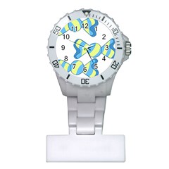 Candy Yellow Blue Plastic Nurses Watch