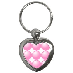 Circle Pink Key Chains (heart)  by Alisyart