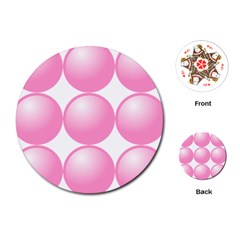 Circle Pink Playing Cards (round)  by Alisyart