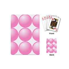 Circle Pink Playing Cards (mini)  by Alisyart