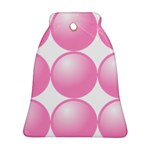 Circle Pink Bell Ornament (Two Sides) Back