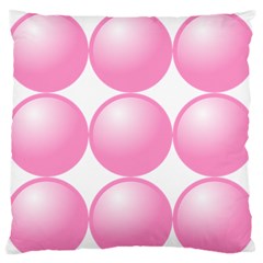 Circle Pink Standard Flano Cushion Case (two Sides) by Alisyart