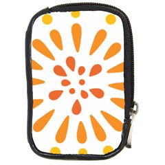 Circle Orange Compact Camera Cases by Alisyart