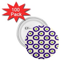 Circle Purple Green White 1 75  Buttons (100 Pack)  by Alisyart